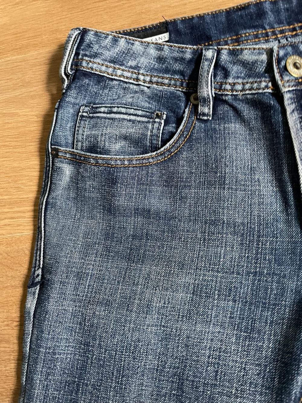 Buffalo Jeans Kyle Straight Leg Blue Denim Men’s W31 Embroidered Back Pockets - Picture 4 of 12